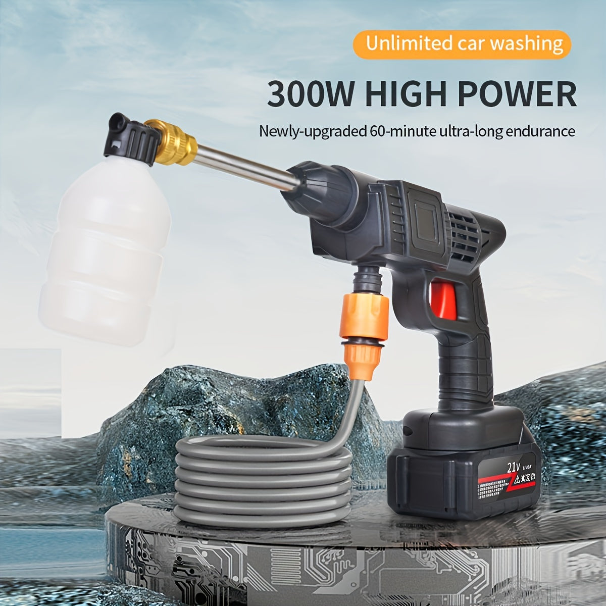 Cordless Pressure Washer - Portable Wireless High Pressure