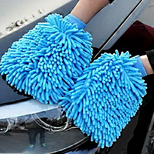 Premium Microfiber Car Wash Glove - Gentle Anti-Scratch Cleaning