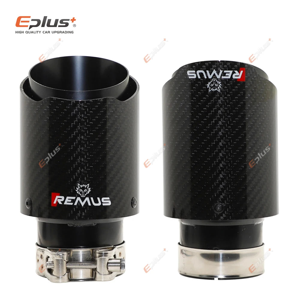 Universal Car Gloss Carbon Fiber Muffler Tip