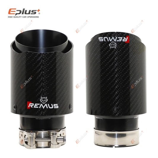 Universal Car Gloss Carbon Fiber Muffler Tip