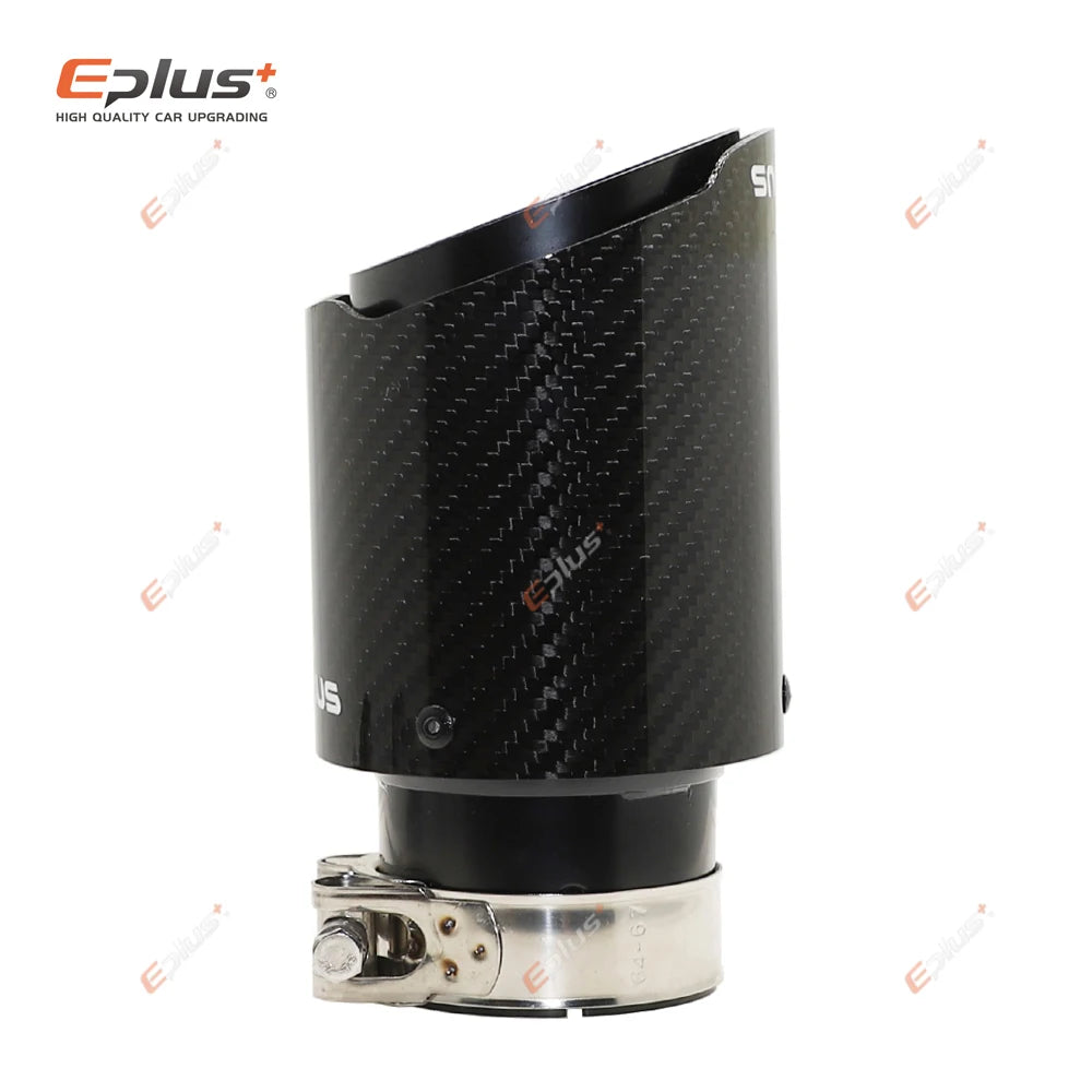 Universal Car Gloss Carbon Fiber Muffler Tip