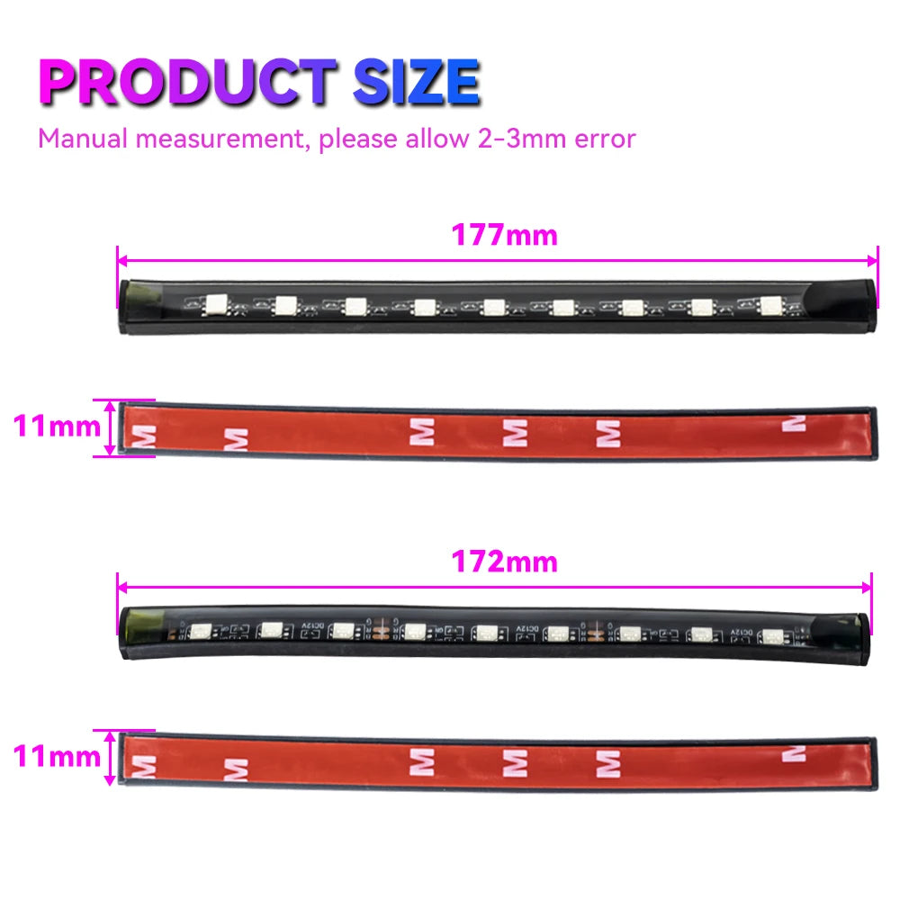 LED Car Foot Light Remote/Voice Control Ambient Lamp Auto Decoration