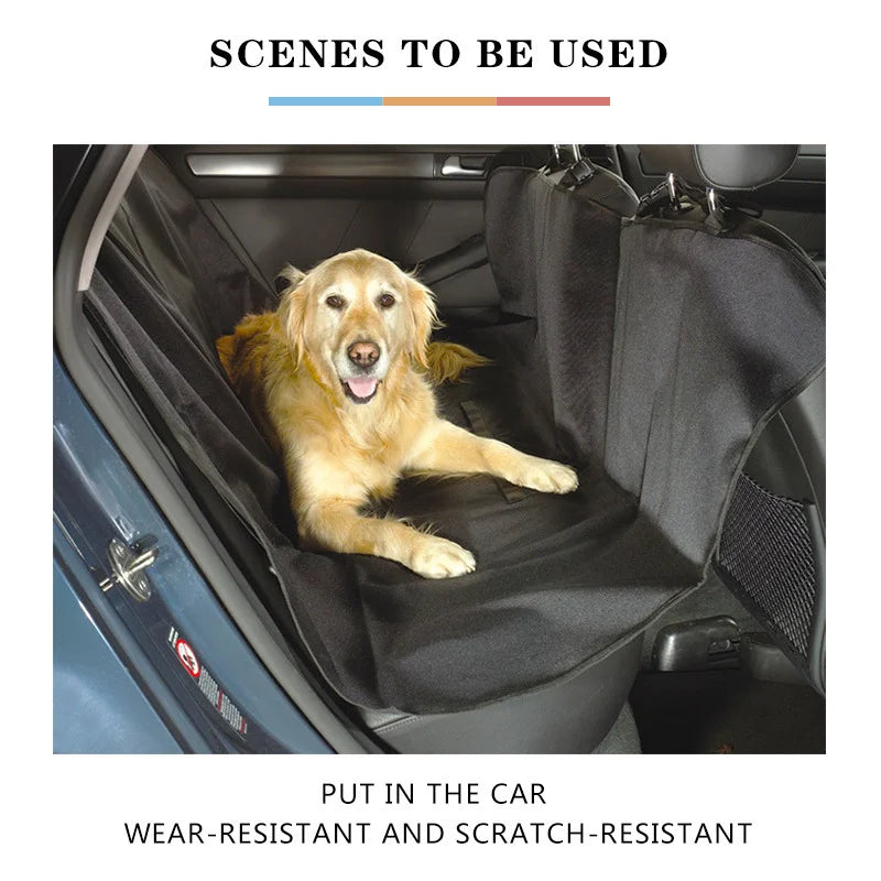 Waterproof Dog Car Seat Cover – Hammock Style Travel Pad for Cars, SUVs & Trucks