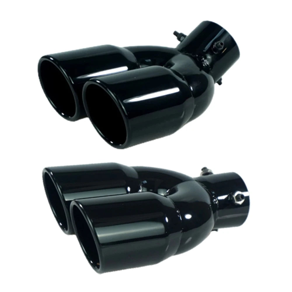 Universal Double Outlet Exhaust Muffler Tip