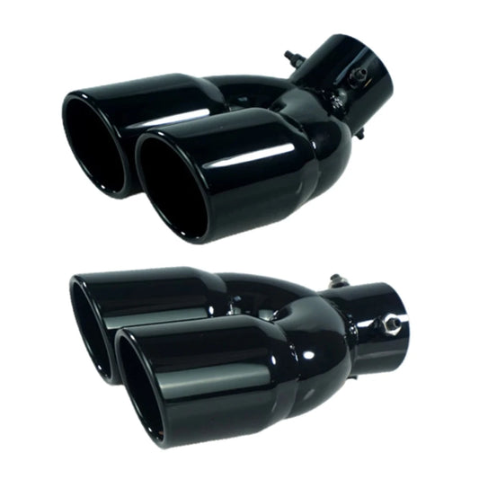 Universal Double Outlet Exhaust Muffler Tip